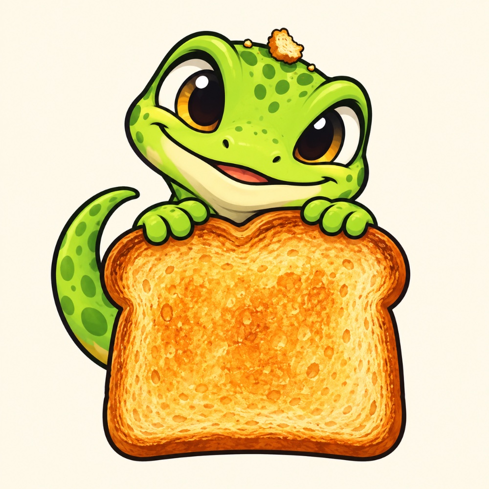 Toast Gecko artwork